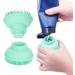 Dual Head Facial Cleansing Brush & Silicone Scalp Scrubber - Ergonomic Exfoliator for Skin & Hair Massage | International Shipping Available - Buy Online on GoSupps.com