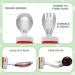 BEWOS Christmas Style Baby Weaning Set - 5PCS Baby Cutlery & Feeding Set with Suction Plate, Stainless Steel Fork & Spoon - Perfect Gift for Babies - Buy Online on GoSupps.com