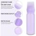 Sibba 2Pcs Root Comb Applicator Bottle 6 OZ Hair Oil Applicator Bottle for Hair Dye Bottle Applicator Brush with Graduated Scale Profssional Brush Applicator Comb Hairdressing Coloring Styling Tool Purple & White - Buy Online on GoSupps.com