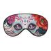 Day of Dead Women Skulls Pattern Sleep Mask Eye Cover for Sleeping Blindfold with Adjustable Strap Blocks Light Night Travel Nap for Men Women