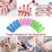 SAMHENG 24 Pcs Foam Toe Separators for Pedicure - 3 Colors, Soft Toe Stretcher Spacers, Finger Dividers for Nail Salon - Sponge Toe Cushion for Nail Art & Toenails - Buy Online on GoSupps.com