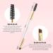 Docolor Eyebrow Brush Duo - Professional Angled Brow Brush Set with Spoolie for Precise Shaping and Lining - White 3PCS - Buy Online on GoSupps.com