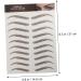 FOMIYES 27 Sheets Waterproof Eyebrow Stickers Eyebrow Decals Makeup Brow Sticker Cosmetic Eyebrow Lines 3d - Buy Online on GoSupps.com