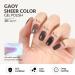 GAOY Jelly Nude Black Gel Nail Polish - 16ml Sheer Neutral Translucent Soak Off UV Gel for DIY Nail Art | Smoked Glass 1724 - Buy Online on GoSupps.com