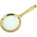 Magnifying Glasses for Hobbies Reading Magnifier 80mm Copper Magnifying Glass Hand-held Magnifying Glass Magnifying Glass Antique Hand-held Magnifying Glass for Welding Assembly Repair Styling