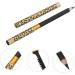 Healeved 2pcs Leopard Cover Eyebrow Pencil Longlasting Professional Eyebrow Makeup Pencil and Brush 1 count (Pack of 1) Black - Buy Online on GoSupps.com