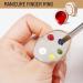 1 Pc Resin Stone Color Nail Art Ring Palette Finger Ring Plate Acrylic Polish Cream Foundation Mixing Nail Art Equipment - Buy Online on GoSupps.com