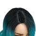 Ombre Bluish Green Long Wavy Wig - Heat Resistant Synthetic Hair - Mermaid Style for Women - Buy Online on GoSupps.com