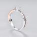 925 Sterling Silver Eternity White Topaz CZ Rose Gold Crossover Bridal Wedding Ring for Her - Size 6 US6 - Buy Online on GoSupps.com