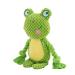 Tonyfy dog toys dog squeaky toys with wrinkle paper plush toy dog plush player cotton rope interactive toy for puppies small medium dog (green frog)