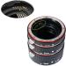 INSEESI Auto Focus Macro Extension Tube for Canon EOS Cameras - Compatible with Rebel t6, t6i, 80d, t7i, 5d Mark iv, 6d Mark ii - Black/Red - Buy Online on GoSupps.com