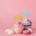 Oh Baby Cupcake Toppers for Baby Shower Welcome Baby Cupcake Toppers Blue & Gold Glitter Cake Decorations for Gender Reveal/1st Birthday Party Supplies - 24pcs blue&gold - Buy Online on GoSupps.com