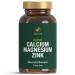 Vitaciv calcium magnesium zinc tablets - mineral complex high -dose for bones muscles skin & hair - calcium citrate magnesium citrate and zinc citrate - high bioavailability vegan - 100 pieces