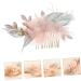 minkissy 1 Pc Comb Flower Hair Accessories Bridal Headpiece Hair Decorations Exquisite Headwear Hair Accessory Handmade Hair Decor Flower Hair Decor Hairpin Fabric Bride The Flowers - Buy Online on GoSupps.com