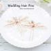 Fashband Bride Wedding Pearl Hair Pins - Rose Gold Bridal Hair Accessories for Women/Girls (2 PCS) - Buy Online on GoSupps.com