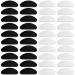 Natuce 20 pairs of silicone nose pads Glasses Self -adhesive nose pads for glasses nasal pads anti -slip nose pads for glasses for gluing (10 pairs transparent + 10 pairs black 1mm) Transparent + black