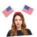 FRCOLOR United States Flag America Flag Ladies Headbands American Flag Women Headband Hairband Flag Hair Hoop Flag Headband Miss Girl Headgear medium As Shown