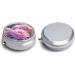 Travel Pill Box with 3 Compartments - Pink Flowers - Portable Medicine Organizer for Purse & Pocket - Buy Online on GoSupps.com