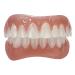 Instant Smile Comfort Fit Flex Teeth - Upper and Lower Matching Set, Bright White Shade! Fix Your Smile at Home Within Minutes! 4 Piece Set