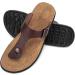 Harssidanzar Men's Orthotic Arch Support Flip-Flops, Snakeskin Design, Size 11 - Buy Online on GoSupps.com