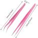 Aoshang 2PCS Stainless Steel Tweezers for Eyelash Extensions and Nail Art - Straight and Curved Tip Nippers for Precise Application - Buy Online on GoSupps.com