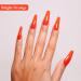 Imtiti Orange Gel Nail Polish 15ML Bright Orange Gel Polish Autumn Winter Gel Nail Polish Soak Off LED UV Nail Gel Polish DIY Nail Art Starter Manicure Salon Gel Nail Kit - Buy Online on GoSupps.com