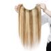 Buy 1 Tresse Remy Real Hair Extensions - Hair Part Extensions with Wire - Smooth White Brown/Light Blond #12P613 - 18 (45cm) - 65g - International Shipping Available - Buy Online on GoSupps.com