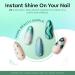 modelones Gel Nail Polish Glitter Green - 6 Pcs Glitter Green Sparkle Gel Polish Kit Soak Off Nail Lamp Avocado Dark Green Nail Gel Nail Kit Nail Art Design Gifts for Women BLINKING BRILLIANT - Buy Online on GoSupps.com