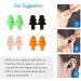 Soft Silicone Reusable Small Ear Plugs for Sleep - 4pcs Green Noise Cancelling Travel Earplugs with Case - Buy Online on GoSupps.com