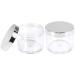 Beauticom 4 oz Thick Wall Round Clear Acrylic Jars with Lids 36 Leak Proof Beauty Cream Containers - Buy Online on GoSupps.com