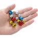 Molain 12 Bells Cat Dog Collar Charms - Colorful Jingle Bells for Pet Collar Accessories - 4 Sets for Festival Party DIY Decoration - Buy Online on GoSupps.com