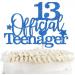 LIANRISES 13th Birthday Cake Topper Personalised Cake Topper Happy Birthday Cake Topper Teenager Birthday Decorations Blue Giltter - Buy Online on GoSupps.com