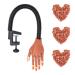 Nail Training Hand for Acrylic Nails, Fake Hand for Nail Practice,Flexible Adjustable Maniquin Hand with 300pcs Nail Refilled Tips for DIY Nail Manicure Supplies Kit Practice Hand