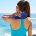 Verdant Touch Memory Foam Neck Pillow - Electric Vibration U-shaped Travel Pillow for Comfort - Blue - Buy Online on GoSupps.com