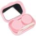 Travel Contact Lens Case Kit - Mini Portable Lens Box Set with Tweezers & Remover Pen (Pink) | International Shipping - Buy Online on GoSupps.com
