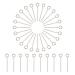 UNICRAFTABLE 1000pcs 304 Stainless Steel Eyepins 16mm Open Eye Pins Head Pin Jewelry Making Findings DIY Components for Beads Making Connector Hole 2mm Pin 0.6mm