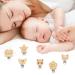 Wood Pacifier Clips Set - 6 Stylish Baby Clips | Eco-Friendly & Safe Pacifier Clips for Infants - Buy Online on GoSupps.com