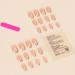 Bling Coffin Press on Nails | Gold Pink Gradient Full Cover Tips for Women & Girls - 24PCS - Buy Online on GoSupps.com