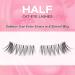 Sixstarhair Wispy Cat Eye Half Lashes - 10 Pairs of Natural Handmade False Eyelashes with Clear Band for Corner Lashes - H-W8 - Buy Online on GoSupps.com