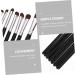MUSISALY 7pcs Eye Makeup Brushes Halloween Hair Bows for Women Portable Eyeliner Brush Makeup Bag Black Wood - Buy Online on GoSupps.com