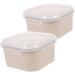 Alipis 2pcs Food Storage Organizer Microwave Crisper Fruit Containers Oat Salad Baby Microwaveable - Buy Online on GoSupps.com