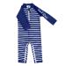 weVSwe Baby Toddler Boy Swimsuit UPF 50+ Sun Protection Rash Guard Swimwear with Crotch Zipper 0-3 Years 3 Years Navy Blue Stripes