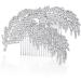 FRCOLOR Rhinestone Comb silver headpiece bridal headpiece rhinestone headpiece bride Rhinestone Hair Comb - Buy Online on GoSupps.com