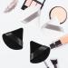 4-Piece Soft Triangle Powder Puffs for Loose & Setting Powder - Washable Velour Cosmetic Sponges - Black+White - Buy Online on GoSupps.com