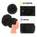 Premium Synthetic Afro Puff Drawstring Ponytail for Black Women - Natural Black Curls - Buy Online on GoSupps.com