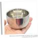 Minkissy 2-Pc Stainless Steel Razor Shell Shaving Mug Set | Rustproof Foam Cup for Men | Durable & Stylish Shaving Tools | 7.3x5cm - Buy Online on GoSupps.com