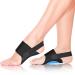 Arch Support Braces Sleeves for Plantar Fasciitis Relief Arch Sleeves With Gel Pad For Feet foot arch support for flat feet Adjustable Non-Slip Arch Support Brace For Women (Black)