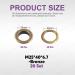 Swpeet 40Pcs - 20Sets 1" (25mm) Hole Bronze Grommets Thicken Metal Grommets Eyelets Grommet Kit  Metal Eyelets Kits Grommets Eyelets for Repairing Canvas  Leather  Curtains 1 Inch - 25mm Bronze - Buy Online on GoSupps.com