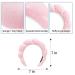 Spa Headband for Women - Pink Sponge Hairband for Girls | Hair Hoop for Spa, Wash Face, Makeup & Yoga - Buy Online on GoSupps.com