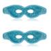 2 pieces of eye mask cooling cold face mask reusable eye mask with gel beads cooling sleeping mask ice mask for migraines/dark circles/headache/dry eyes/swollen (blue)
